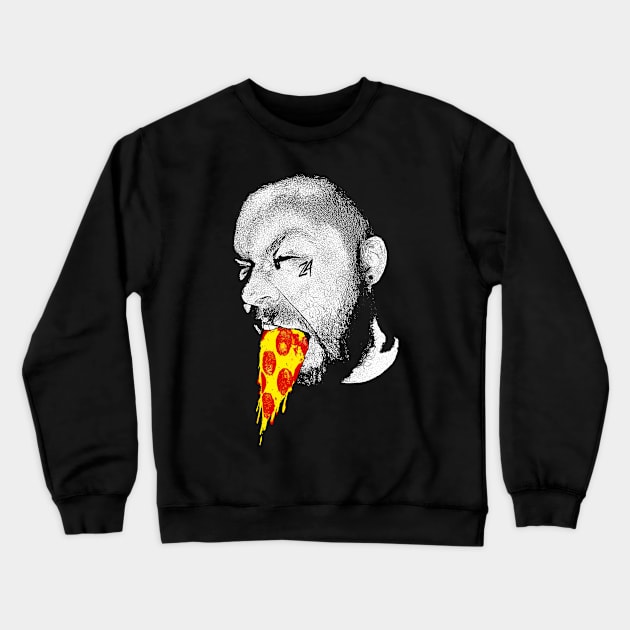 Pizza Party Hard! Crewneck Sweatshirt by zachattack